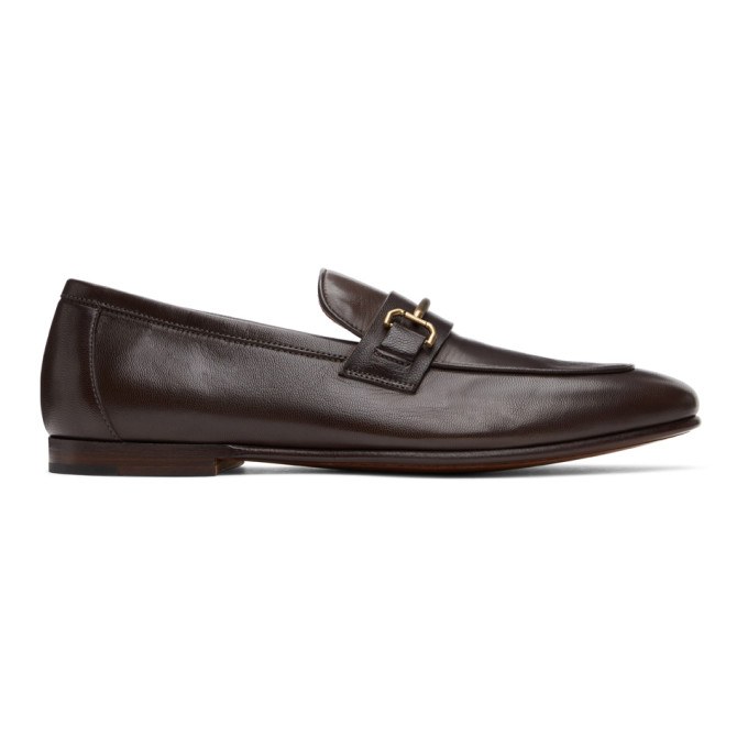 Dunhill Brown Chiltern Roller Bar Loafers