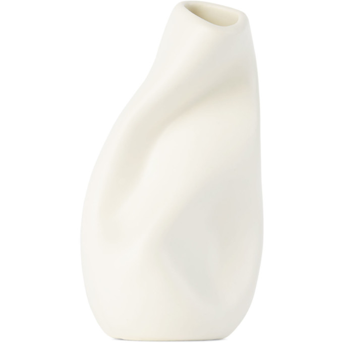 SSENSE Exclusive White Ekaterina Bazhenova Yamasaki Edition Ceramic Vase