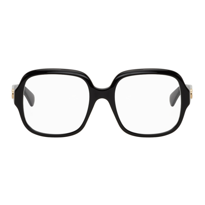 Gucci Black Oversized Square Glasses