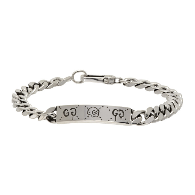 Gucci X Trouble Andrew Ghost Bracelet - Silver