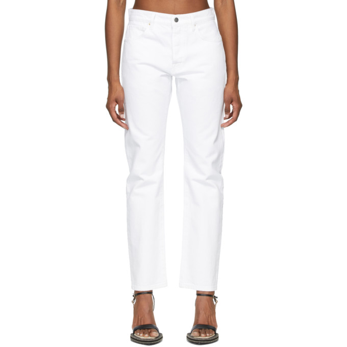 Frame White Le Slouch Jeans