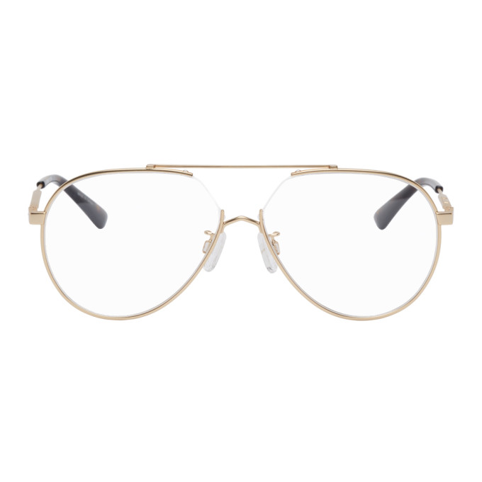 MCQ Gold Aviator Glasses