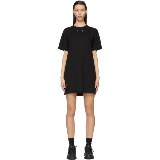 MCQ Black Jersey Jack Branded T-Shirt Dress