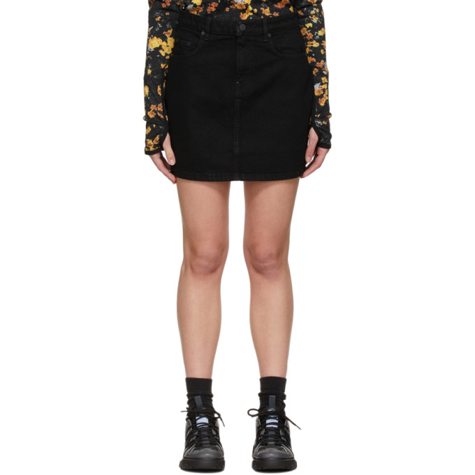 MCQ Black Straight Miniskirt