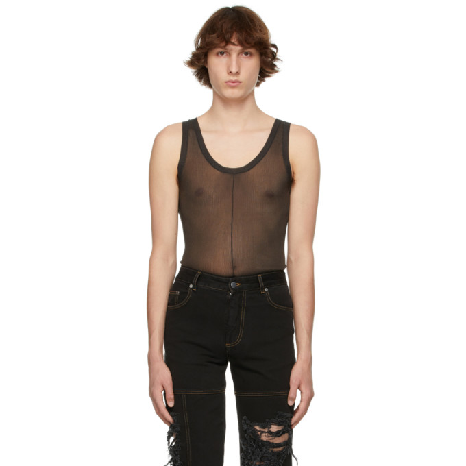 Peter Do Black Spacer Tank Top | ModeSens
