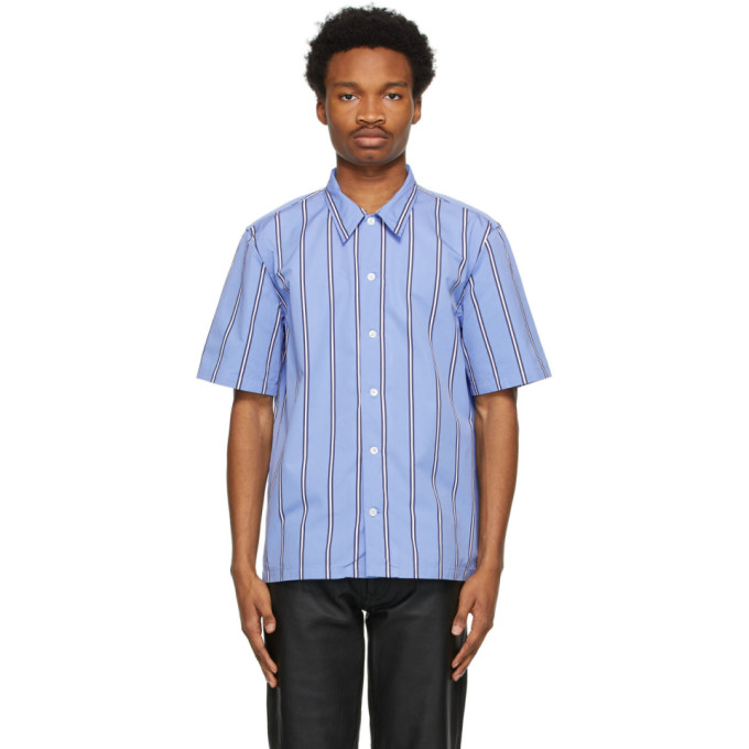 Sunflower Blue Striped Space Short Sleeve Shirt