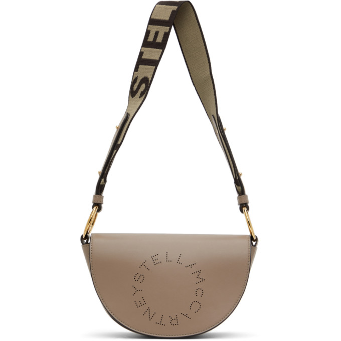 Stella McCartney Taupe Mini Marlee Logo Bag