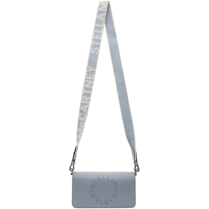 Stella McCartney Blue Logo Wallet Crossbody Bag