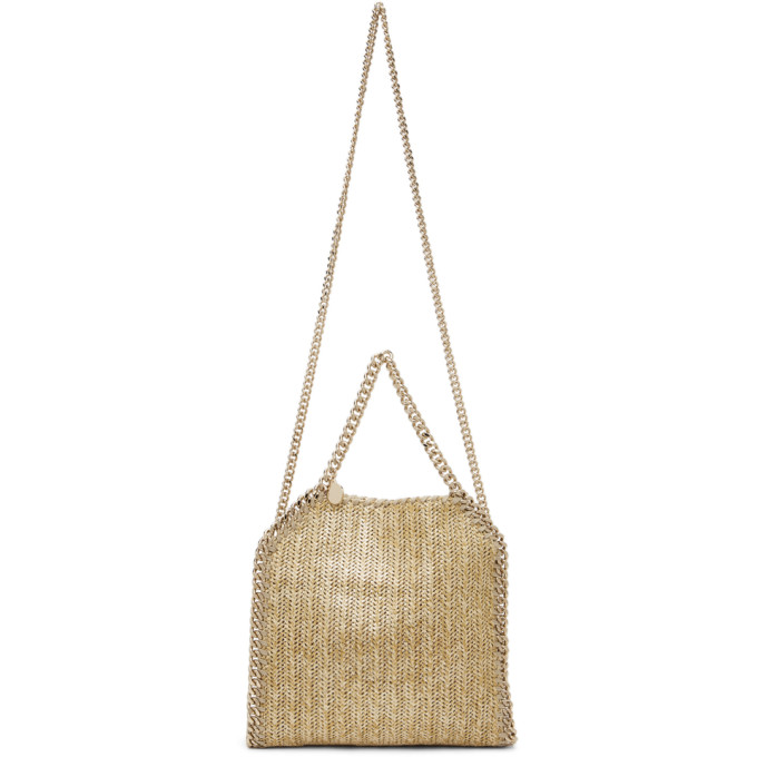 Stella McCartney Tan Raffia Mini Falabella Tote