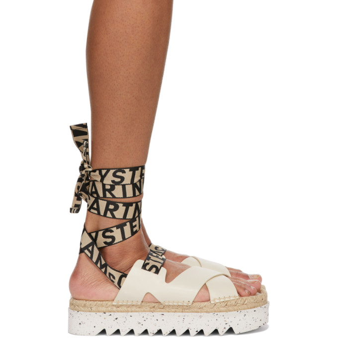 STELLA MCCARTNEY BEIGE GAIA SANDALS