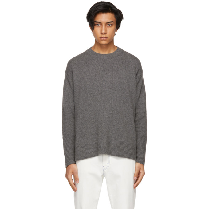 Click to view more detailed imagery on our partner's website Stella Mccartney Grey Shared Regenerated Cashmere Sweater In 1262 Grey Melange