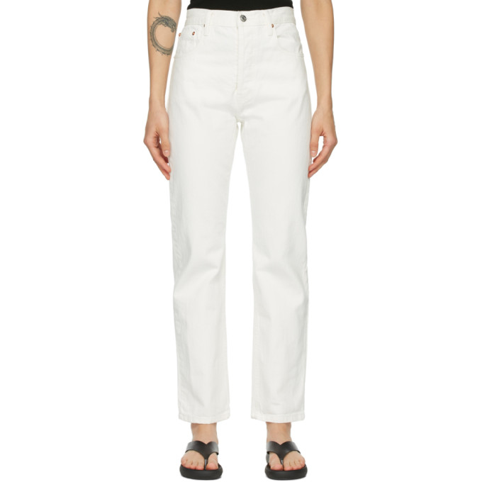 Esse Studios Off-White Denim Rigid Jeans