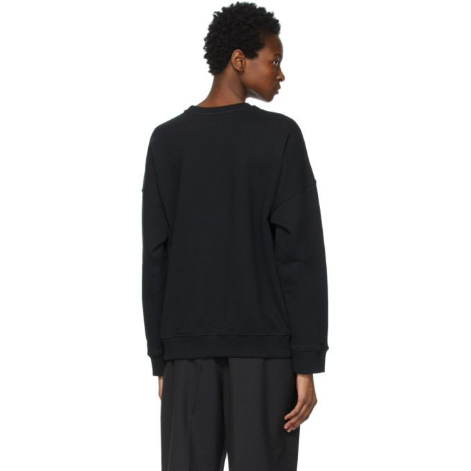 JW ANDERSON BLACK OVERSIZED OSCAR WILDE SWEATSHIRT