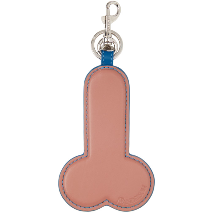 JW Anderson Pink and Blue Penis Keychain