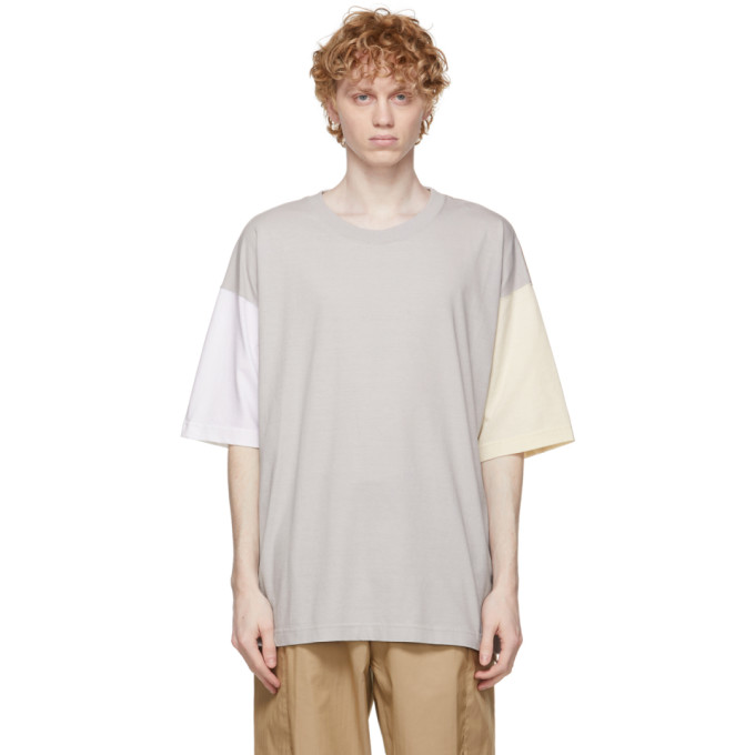 tss Grey Colorblock Dry Touch T-Shirt