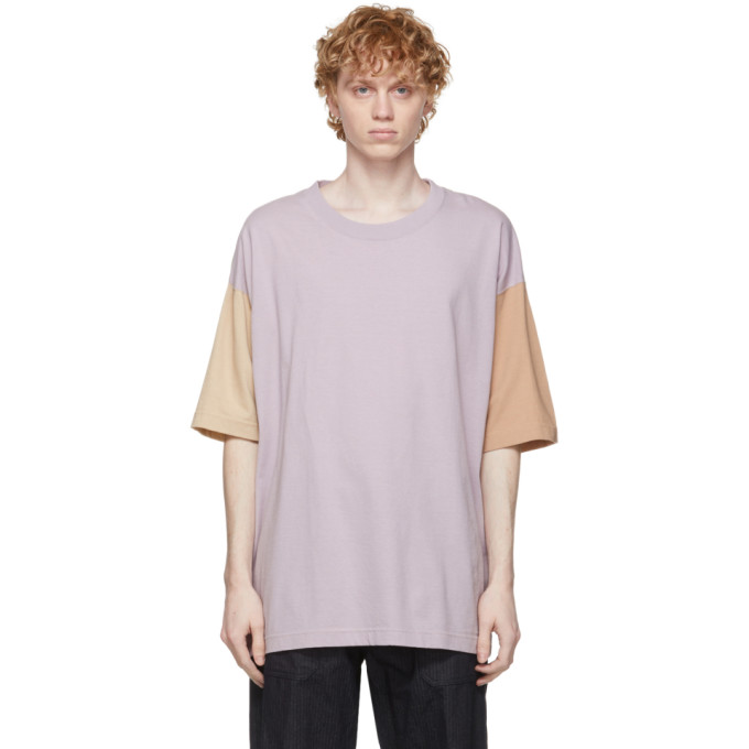 tss Purple Colorblock Dry Touch T-Shirt