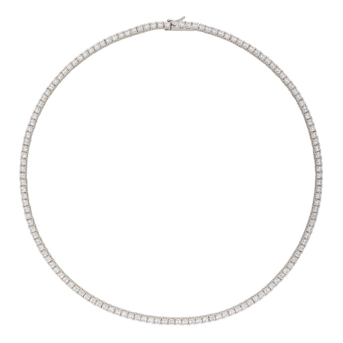 Hatton Labs White Tennis Chain Necklace