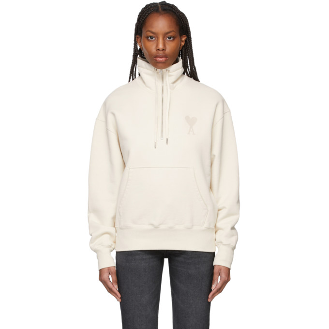 AMI Alexandre Mattiussi Off-White Ami De Coeur Zipped Sweatshirt