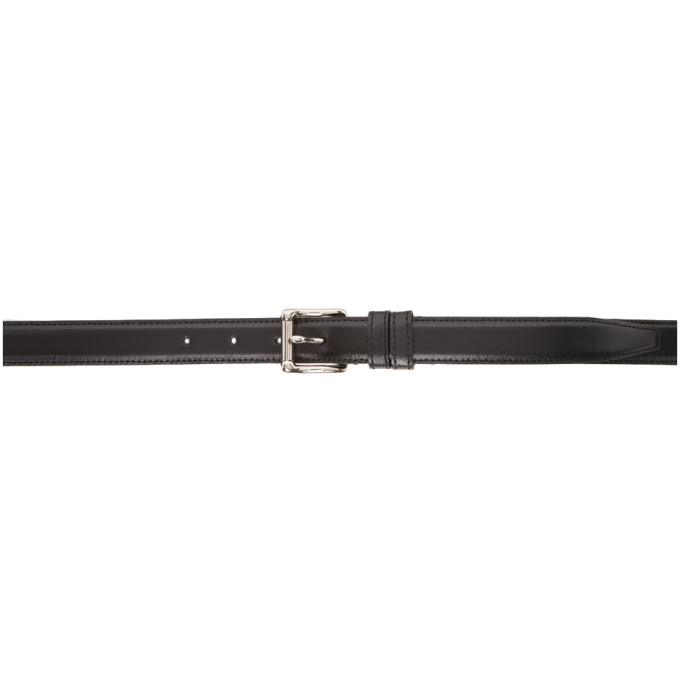 AMI Alexandre Mattiussi Black Thin Classic Belt