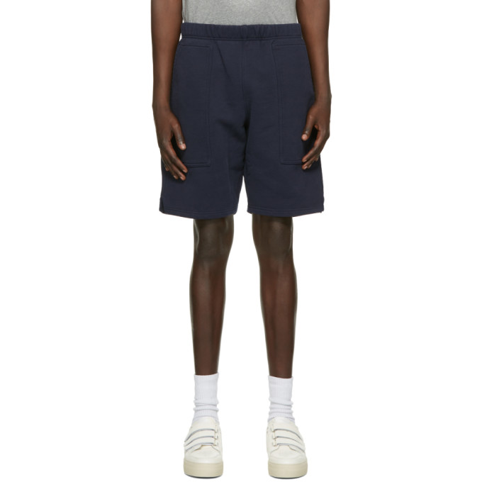 AMI Alexandre Mattiussi Navy Ami De Coeur Track Shorts