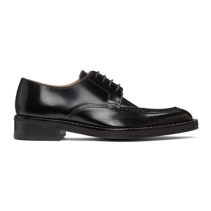 AMI Alexandre Mattiussi Black Pointed Toe Derbys