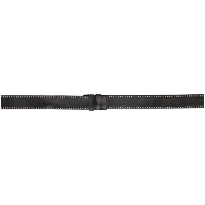 ALAÏA BLACK SMALL STUD CROSS BELT