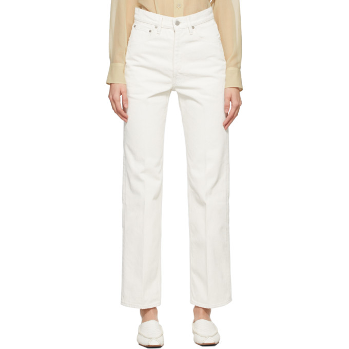 AURALEE White Hard Twist Jeans