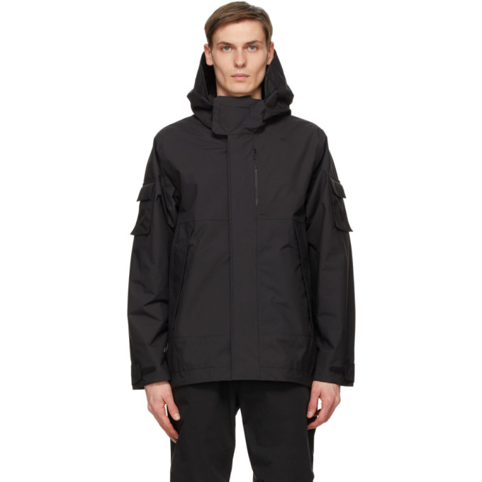 GOLDWIN BLACK PERTEX® HOODED OVER JACKET