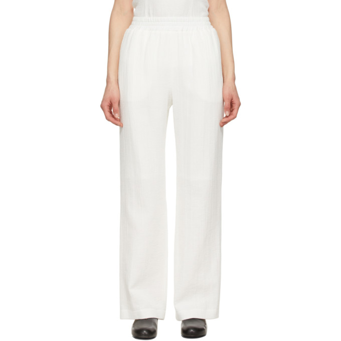 LE17SEPTEMBRE White Cotton Easy Lounge Pants