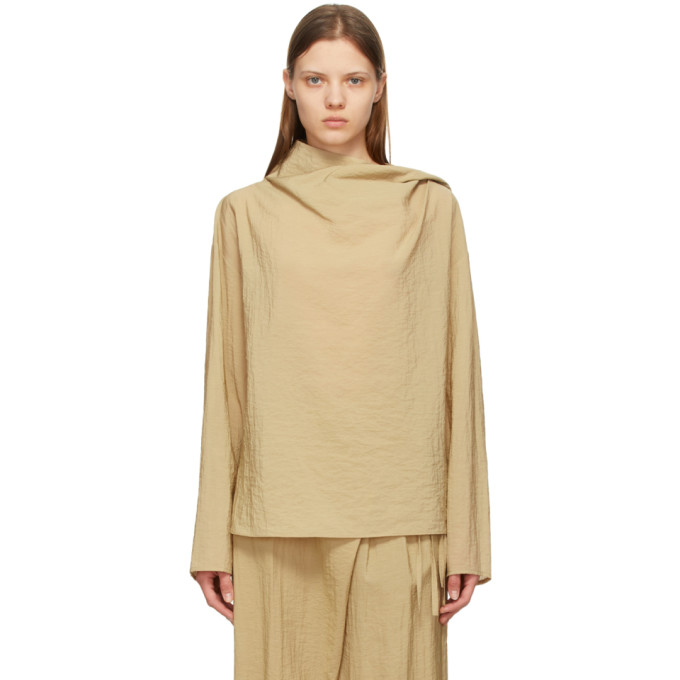 LE17SEPTEMBRE Beige Muffler Blouse