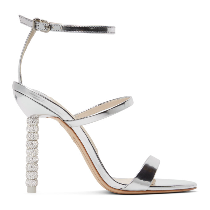 Sophia Webster Silver Crystal Rosalind Heels