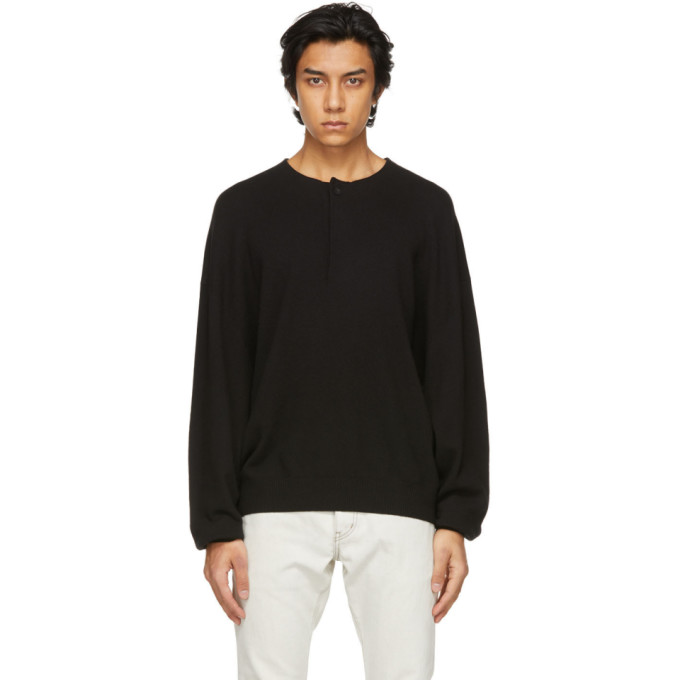 Fear of God Ermenegildo Zegna Black Wool Henley