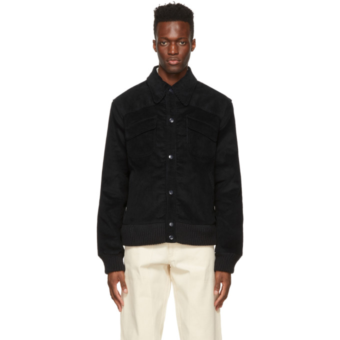 Winnie New York Navy Corduroy Bomber Jacket