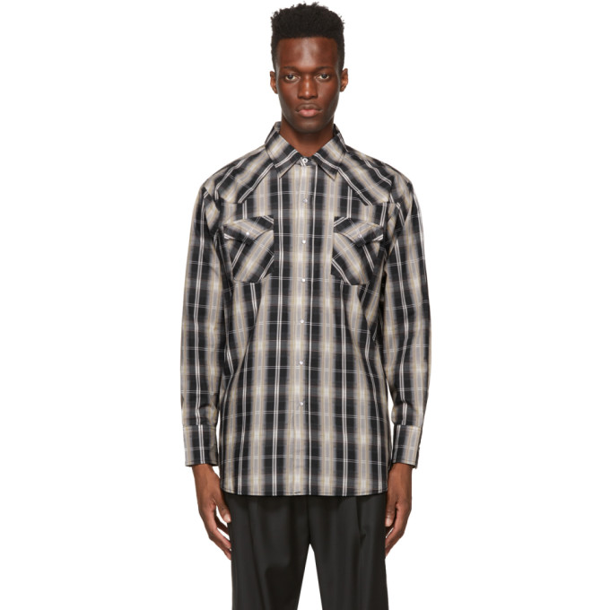 Winnie New York Grey Check Western Shirt