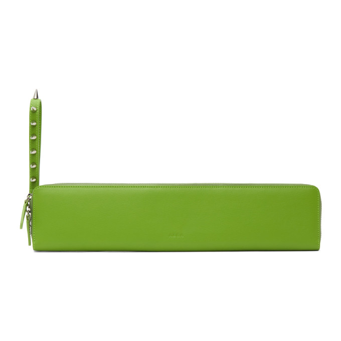 Abra Green Baguette Wallet Clutch
