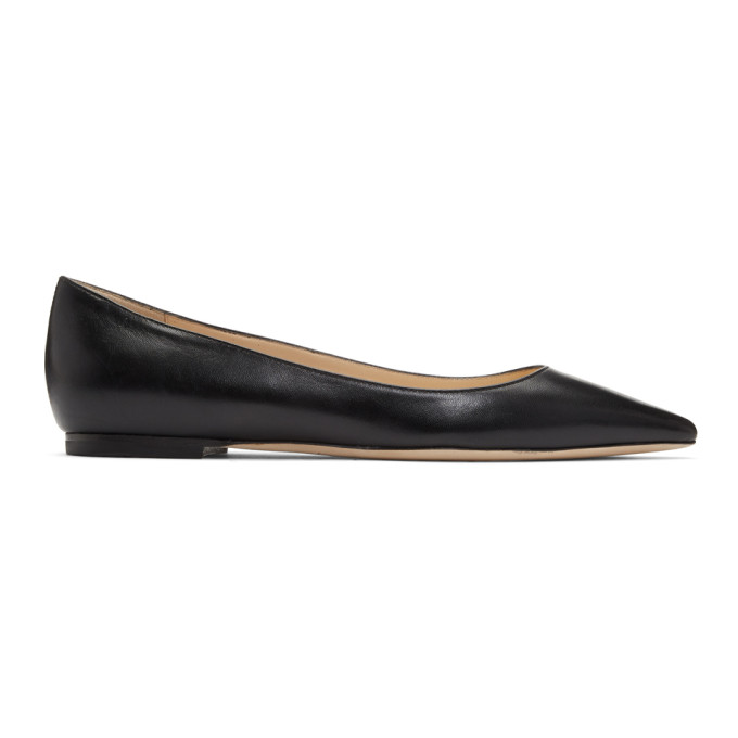 Jimmy Choo Black Romy Flats