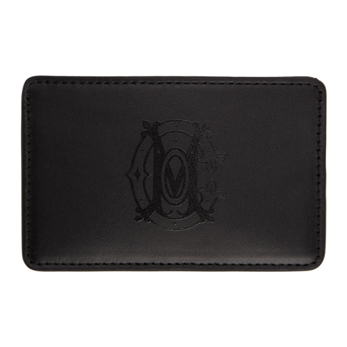 Marcelo Burlon County of Milan Black Monogram Card Holder