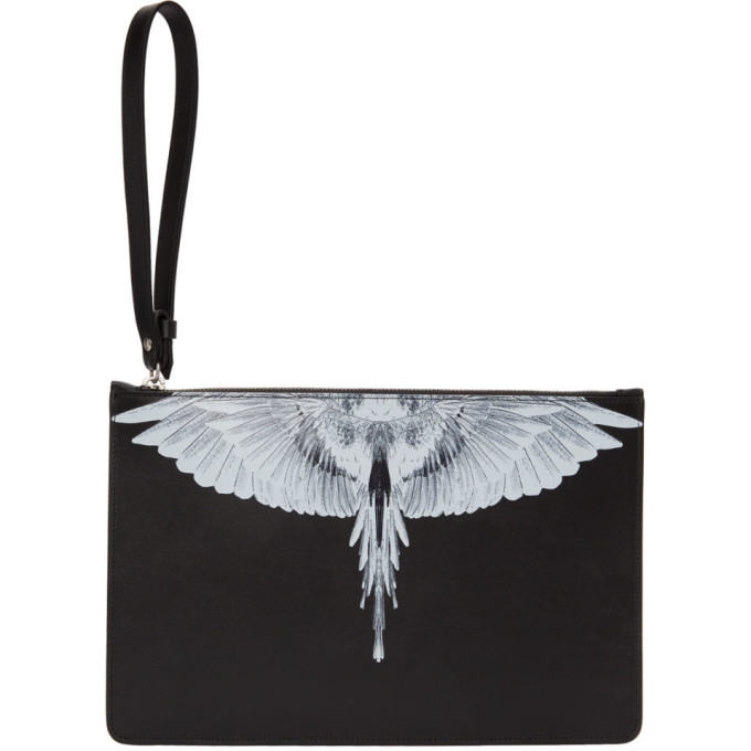 Marcelo Burlon County of Milan Black Wings Pouch