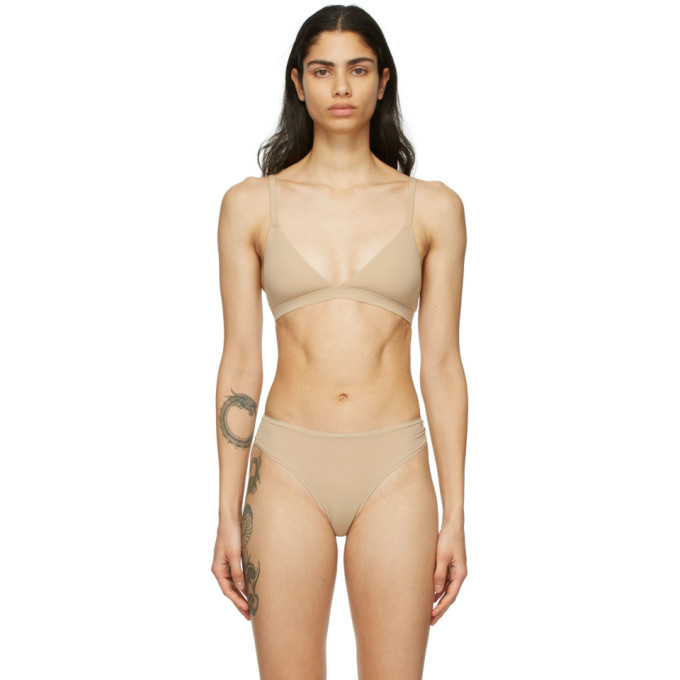 SKIMS Beige Fits Everybody Triangle Bra