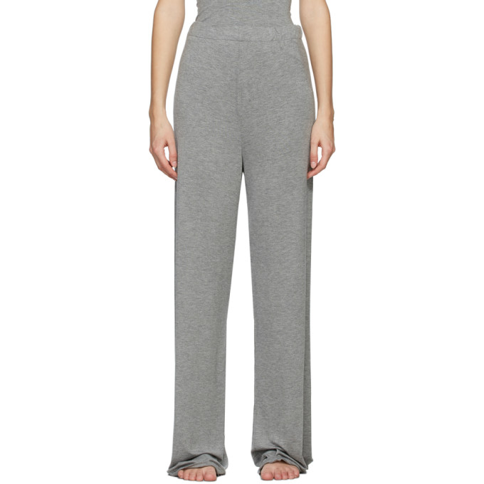 Skims Foldover Pants In Heather Oatmeal