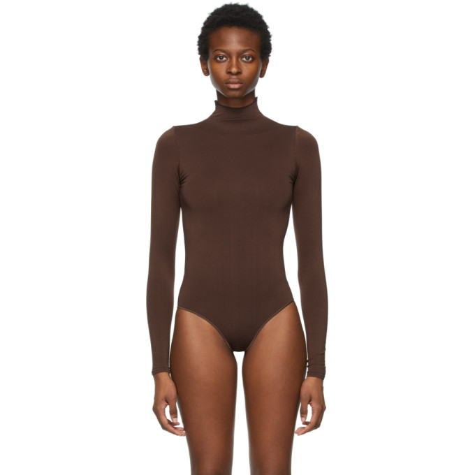 SKIMS Essential Mock Neck Long Sleeve Bodysuit, Nordstrom