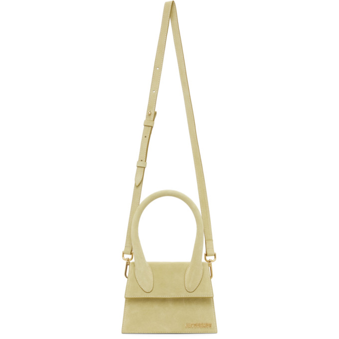 Jacquemus Green Suede Le Chiquito Moyen Bag