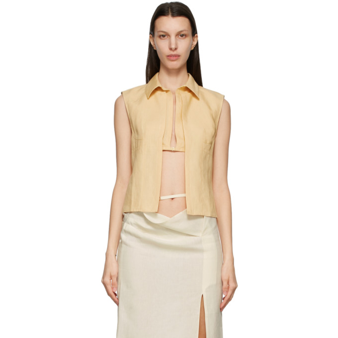 Jacquemus Yellow Le Chemise Oustau Blouse