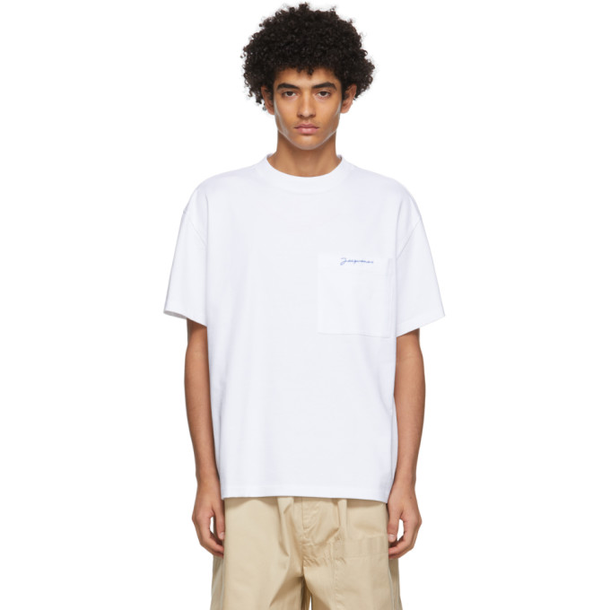 Jacquemus White Le T-Shirt Citrons T-Shirt