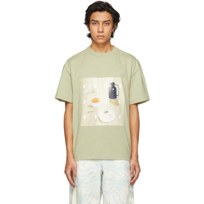 Jacquemus Green Le T-Shirt Tableau T-Shirt