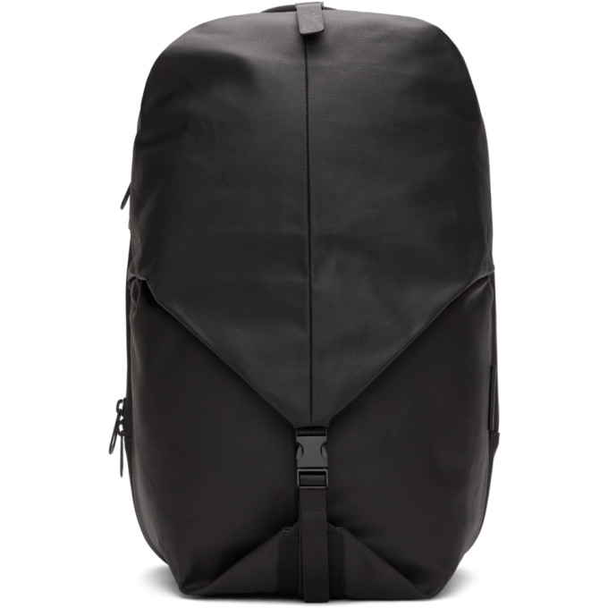 Cote and Ciel Black Coated Canvas Small Oril Backpack