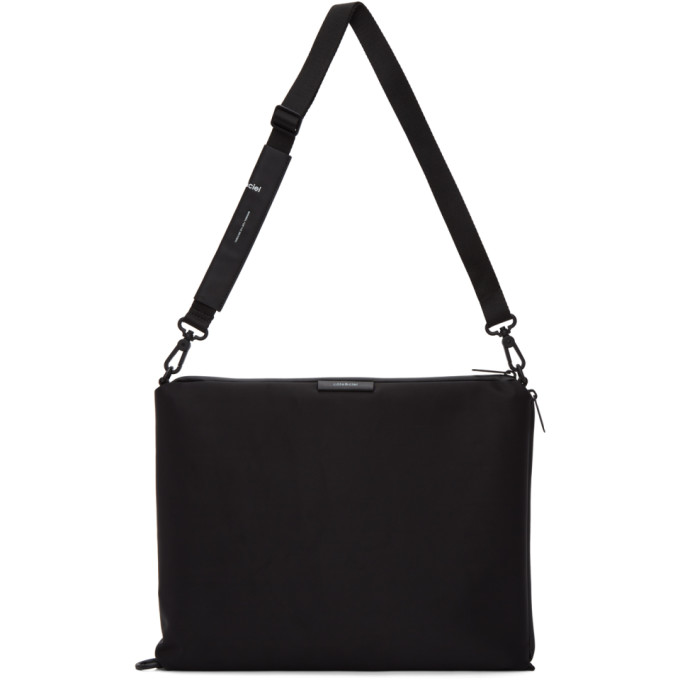 Côte And Ciel Black Inn L Sleek Messenger Bag