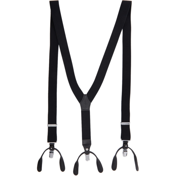 Yohji Yamamoto Black 2Way Suspenders