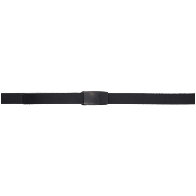 Yohji Yamamoto Black Leather Free Belt