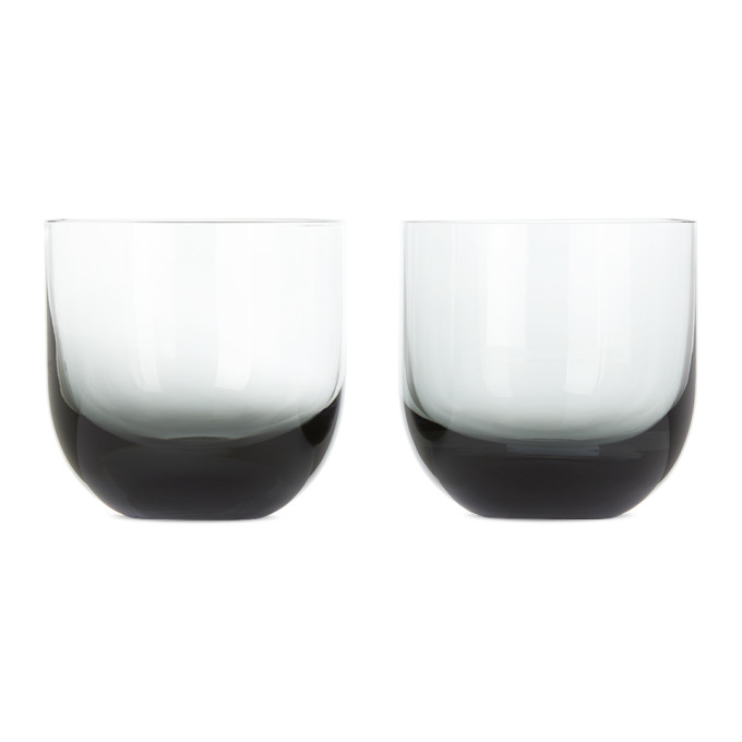 Tom Dixon Black Tank Whiskey Glasses Set, 200 mL